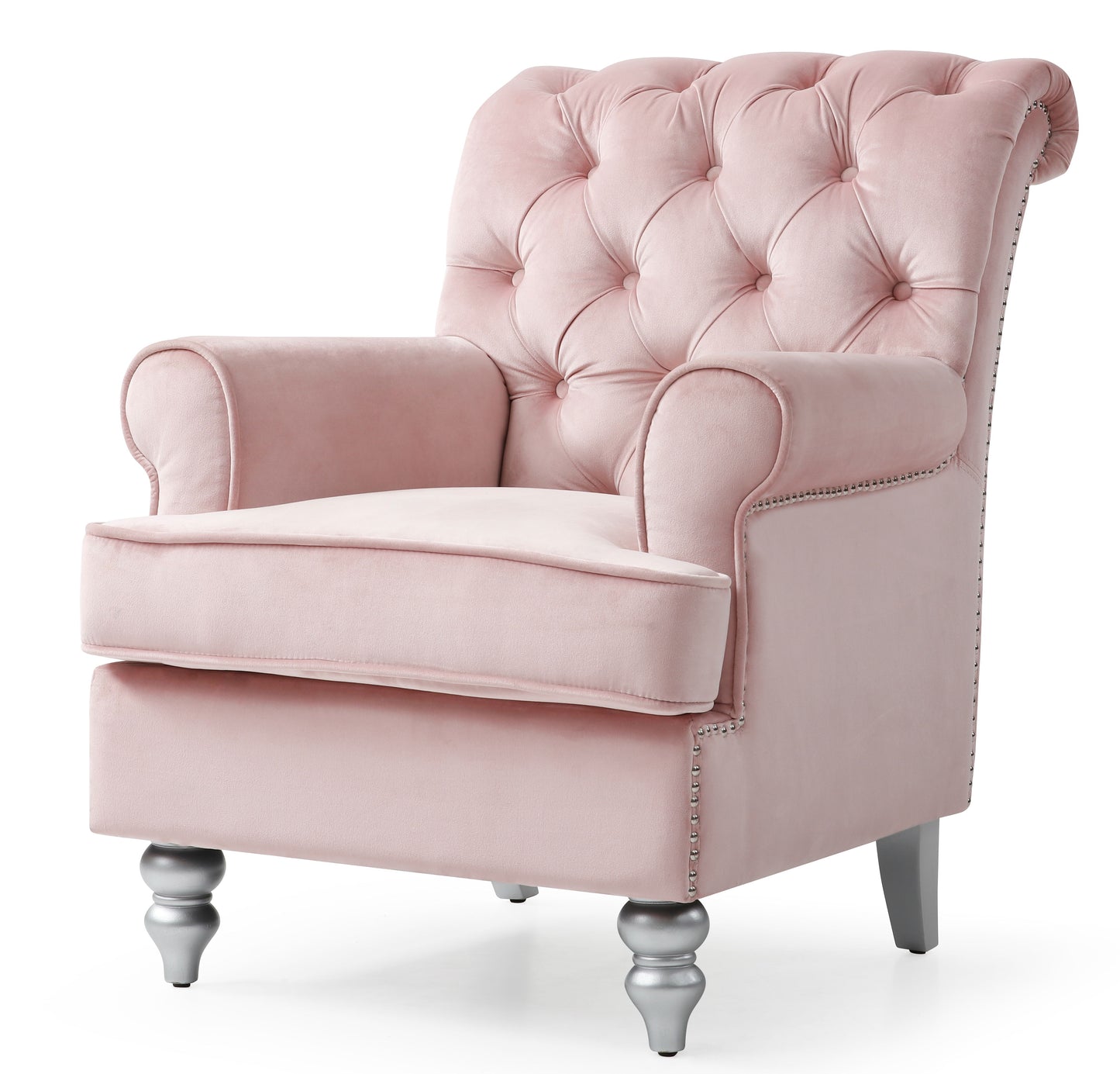 Elegant Round Arm Traditional Chair
