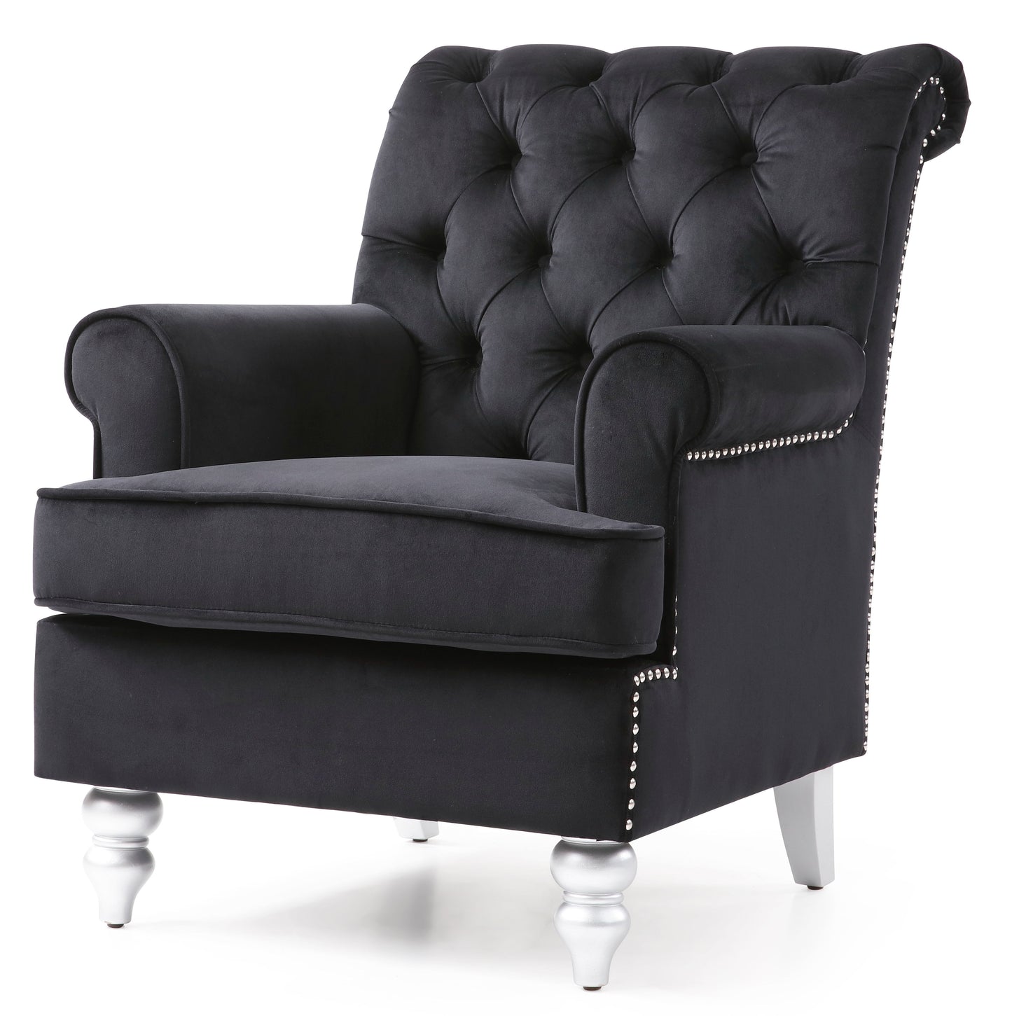 Elegant Round Arm Traditional Chair