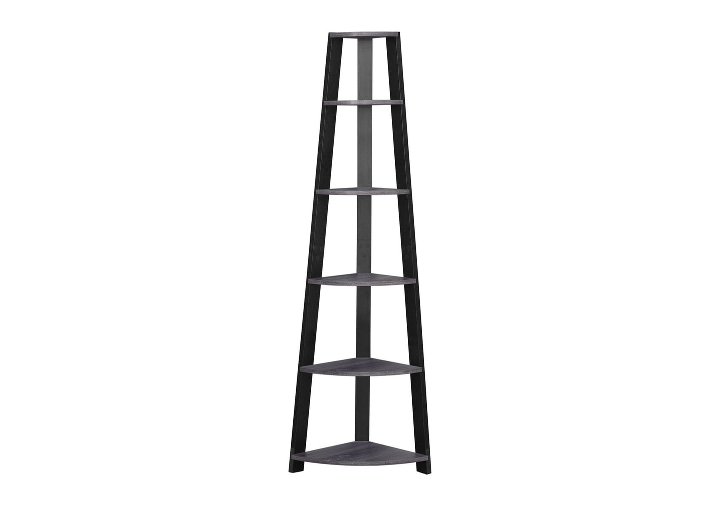 5 Tier Bookshelf, Bookcase, Etagere, Corner, For Office, Contemporary & Modern