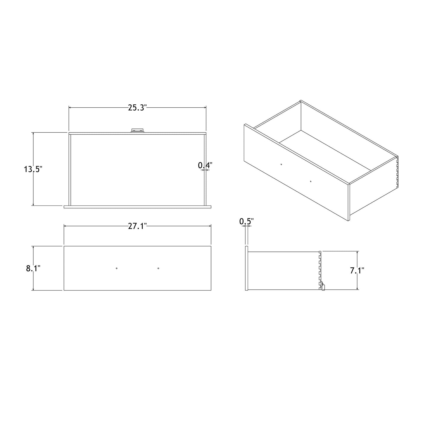 Adelaide - Dresser - Gray / Black