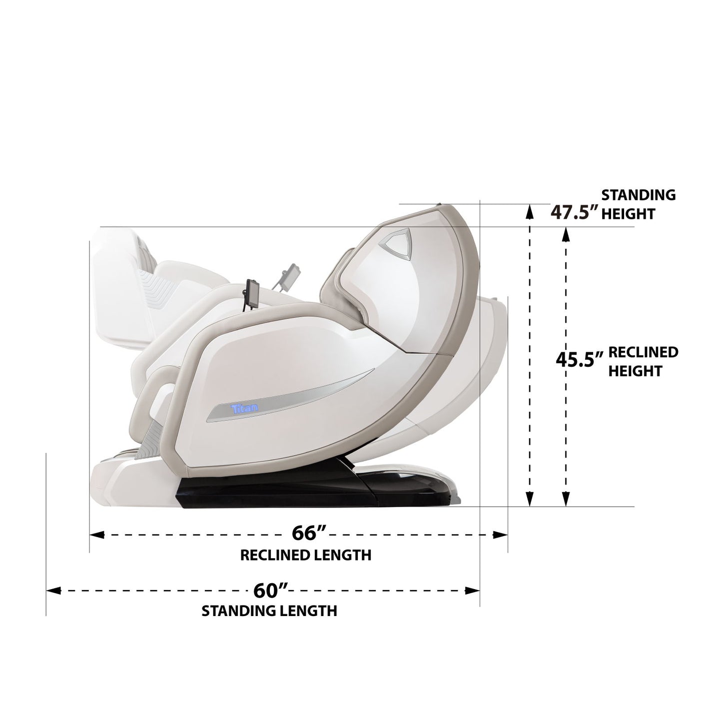 Titan 4D Advent Massage Chair With Intelligent Control - Taupe