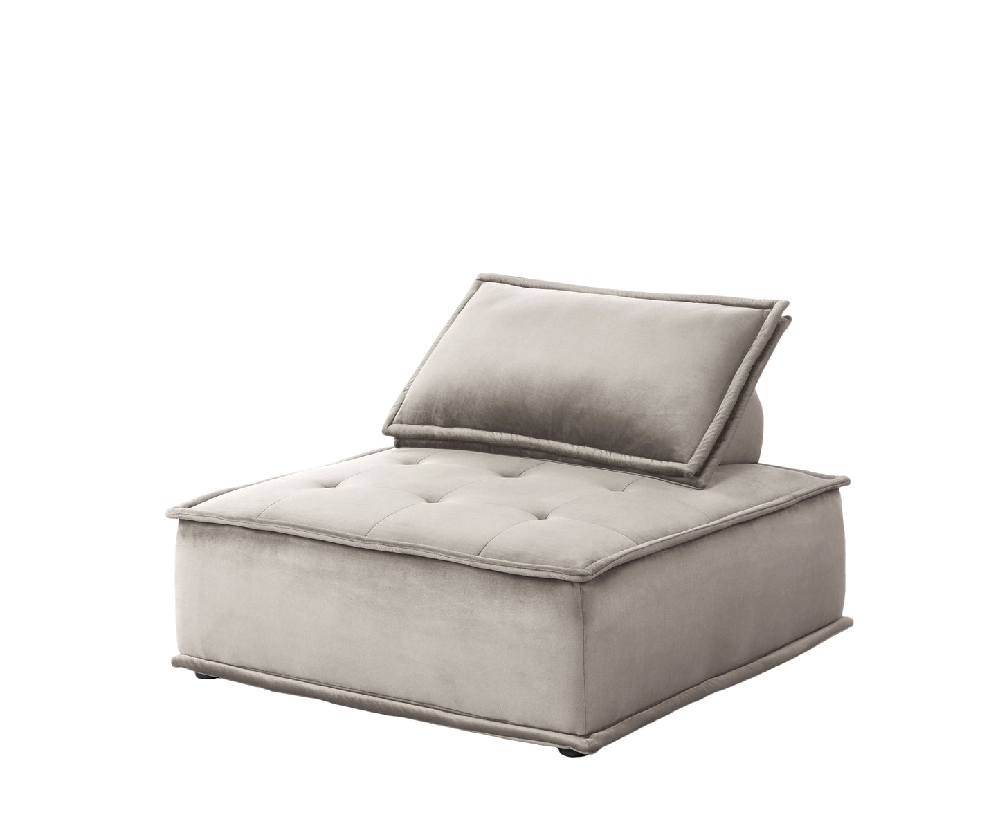 Anna - Velvet Armless Lounge Chair