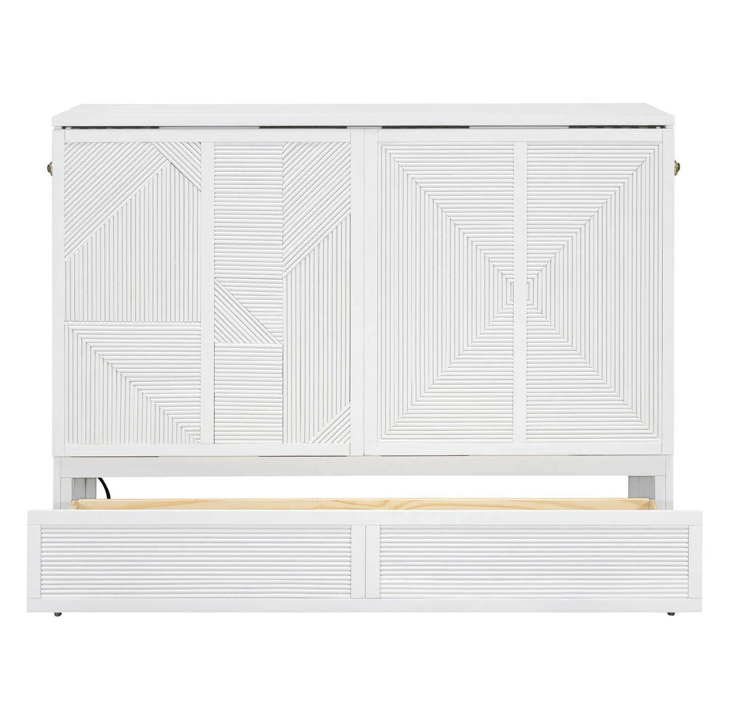 Murphy Bed With Large Drawer, USB Ports And Outlets