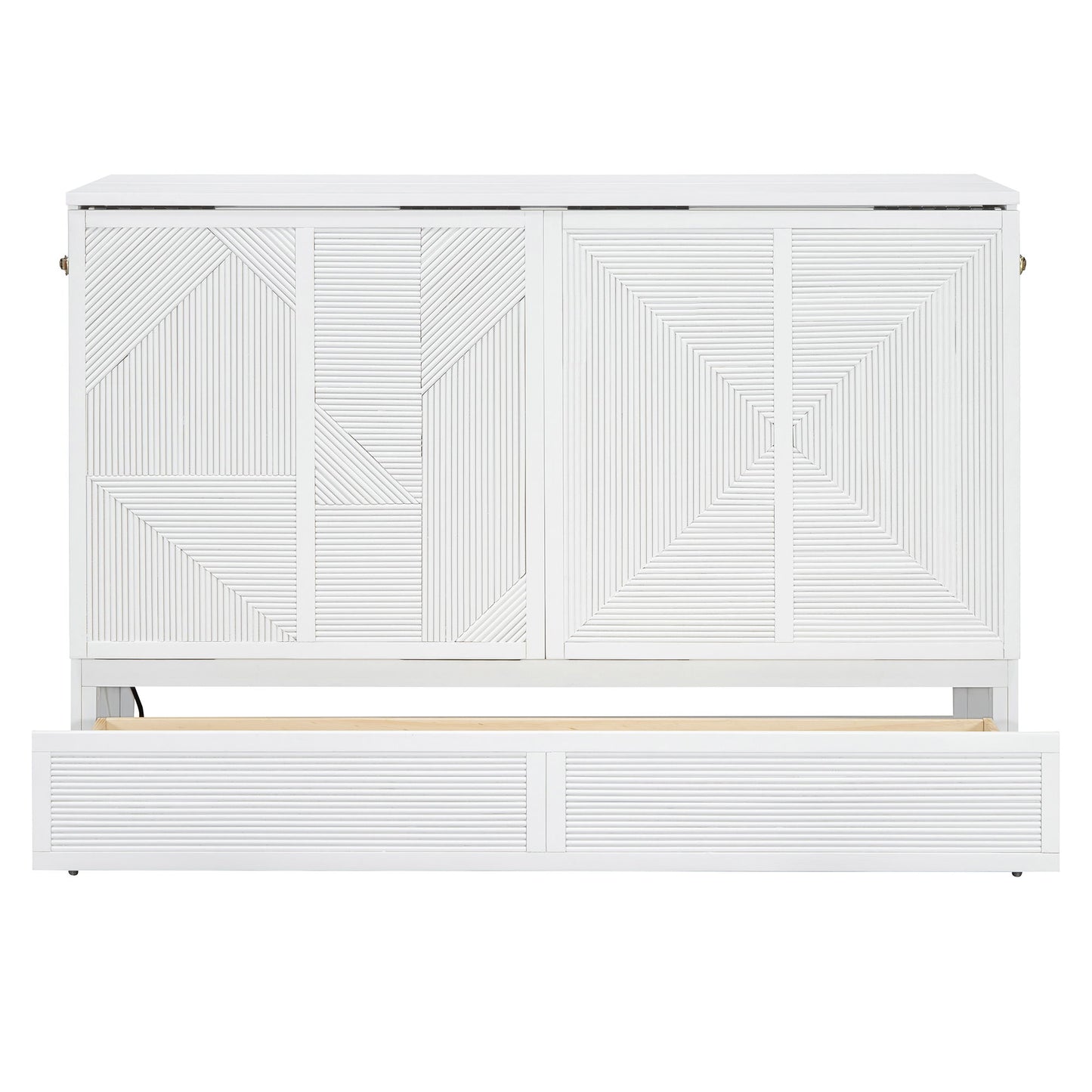 Murphy Bed With Large Drawer, USB Ports And Outlets