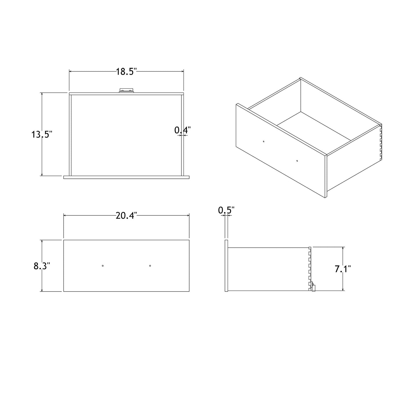 Adelaide - Nightstand - Gray / Black