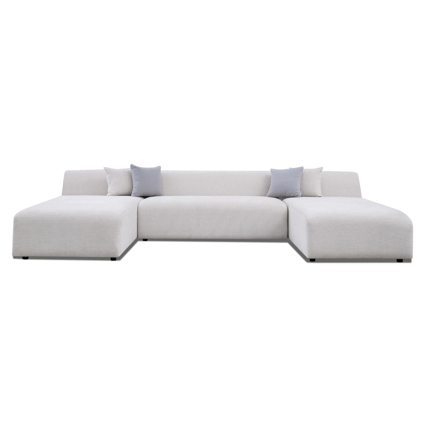 Audrey - U Shape Corner Sofa - Cream