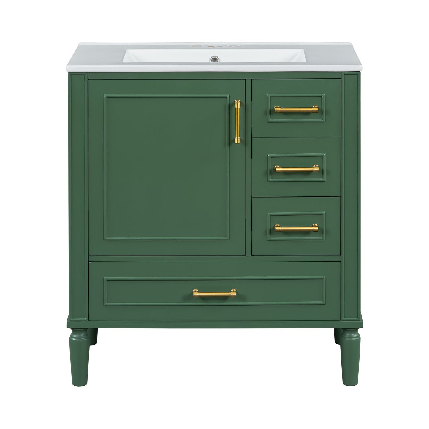 Traditional Bathroom Vanity Set With Soft Close Doors