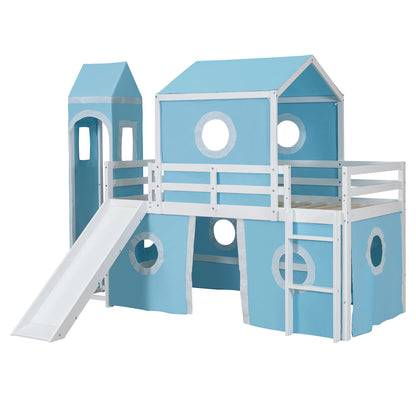Loft Bed & Slide Tent And Tower