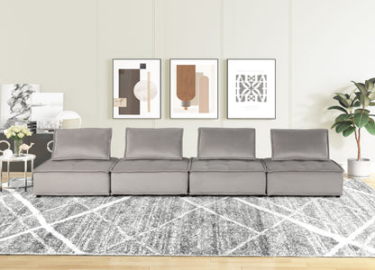 Anna - Soft Velvet Modular Sofa