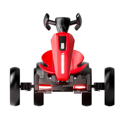 Electric Kids Pedal Go Kart With Adjustable Seat, Foldable Design