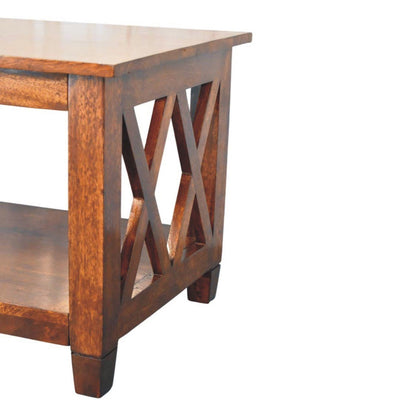 Belmont - X Frame Coffee Table - Brown