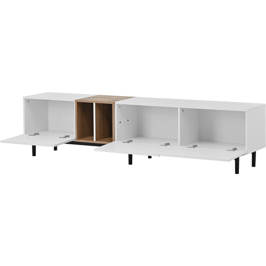 TV Stand With 3 Doors, Media Console Table