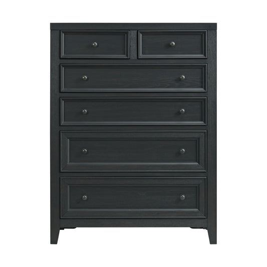 6 Drawer Chest With Knobs And Smooth Slides
