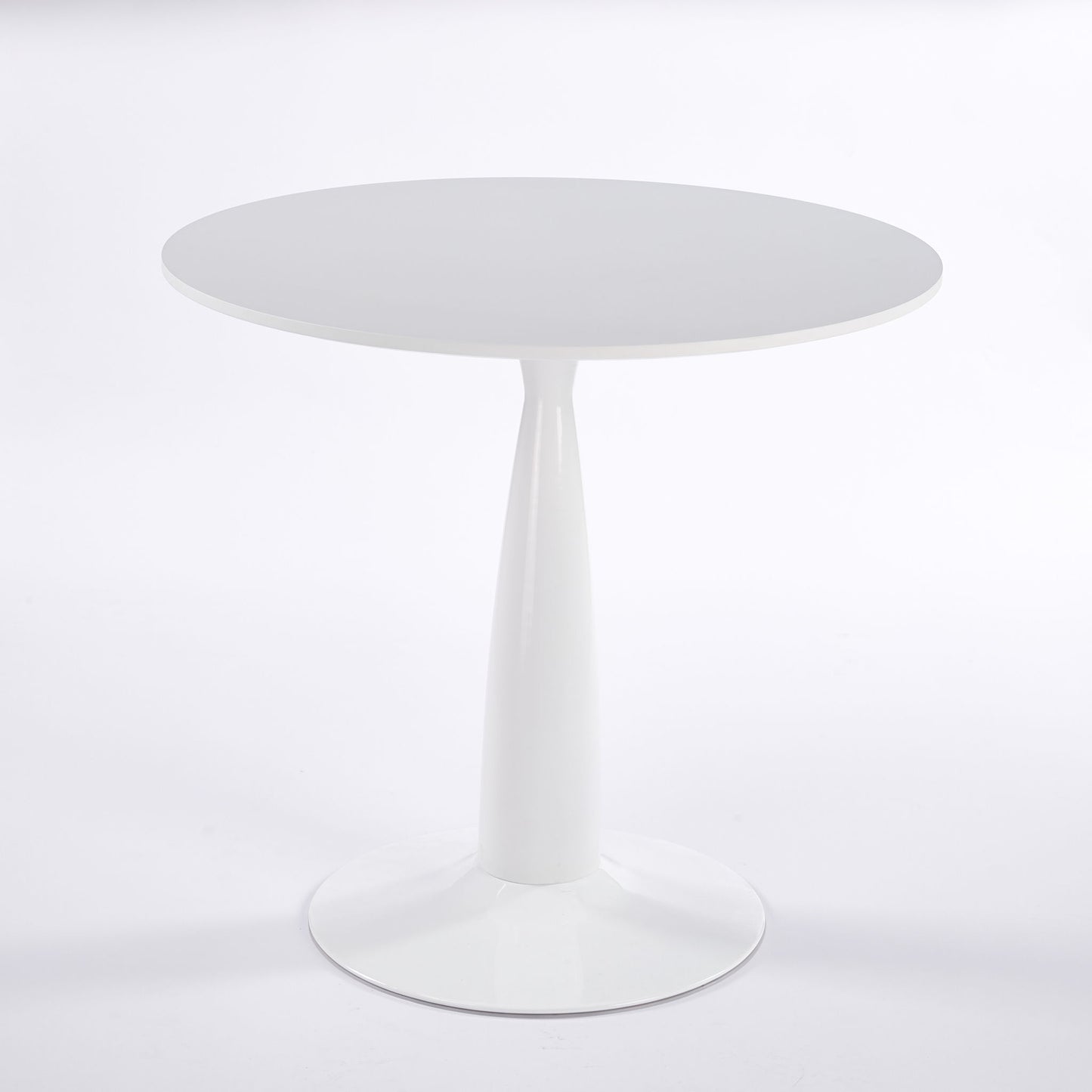 Pedestal Table, Round For Kitchen - White