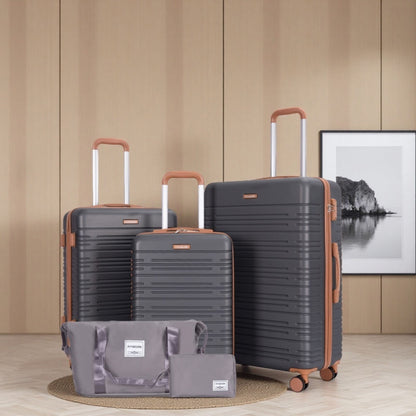 5 Piece Set Hard Case Spinner Wheels Luggage Sets With Tsa Lock