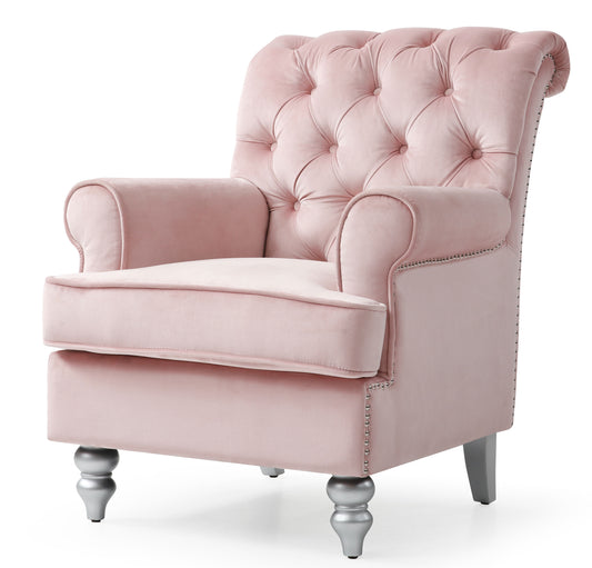 Elegant Round Arm Traditional Chair
