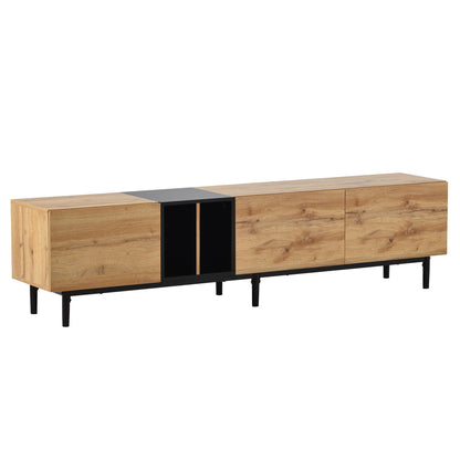 TV Stand With 3 Doors, Media Console Table