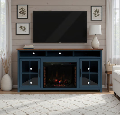 Nantucket - 74" Fireplace TV Stand Console