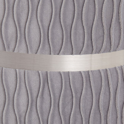 Cinch - Contemporary / Glam Nesting Ottoman Set - Chrome / Silver