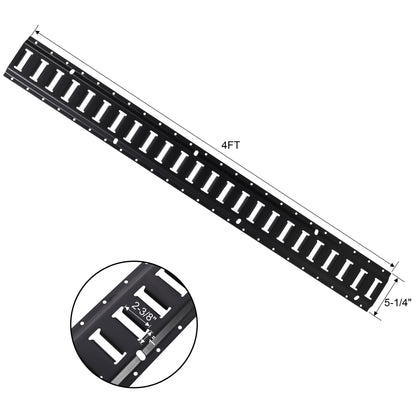 Heavy Duty E Track Tie-Down Rail Kit With O-Ring Anchors And Rope Tie Offs