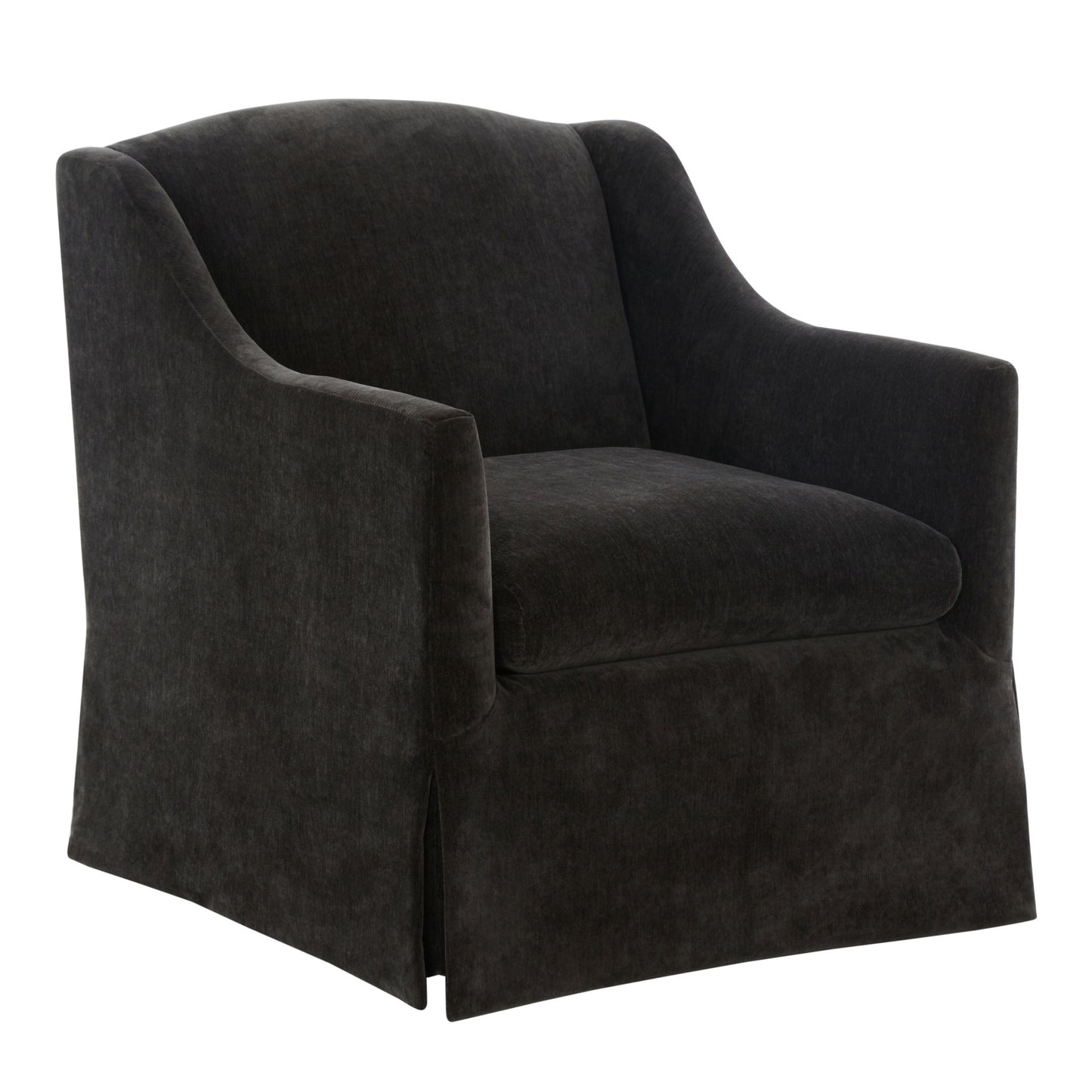 Luisa - Skirted Swivel Accent Chair