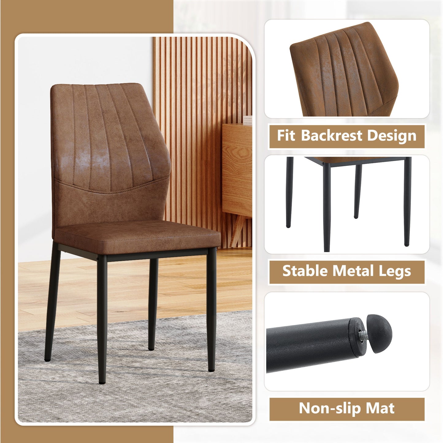 Dining Chairs With Shell Pattern, Comfort And Style