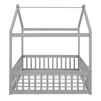 Bed House Bed Frame With Fence