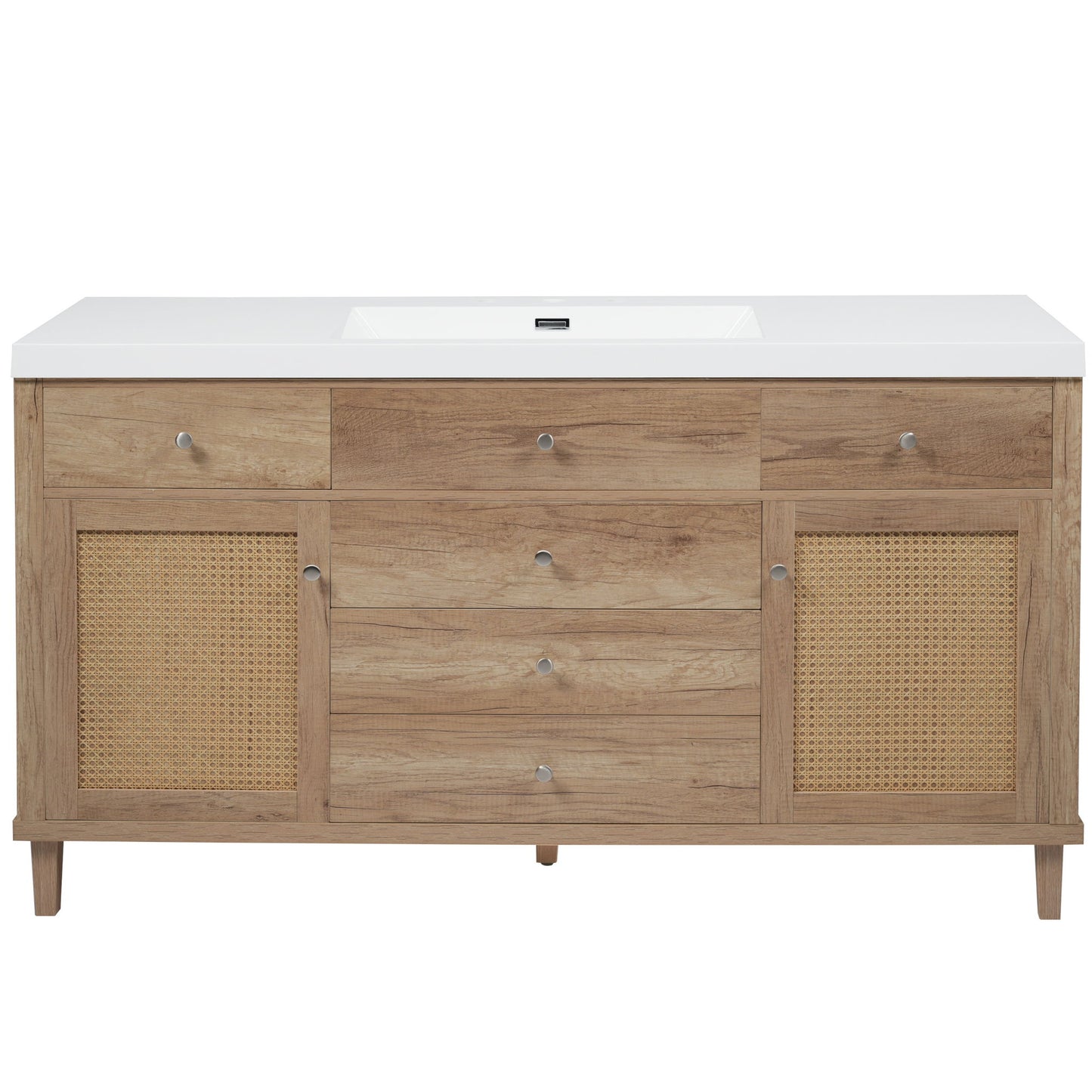 Modern Bathroom Vanity With Sink, Soft Close Drawers