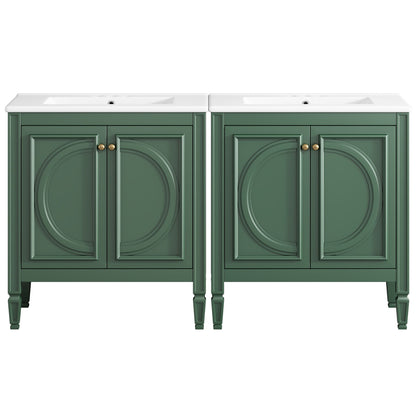 Bathroom Vanity With Sink With 2 Doors And Adjustable Shelf