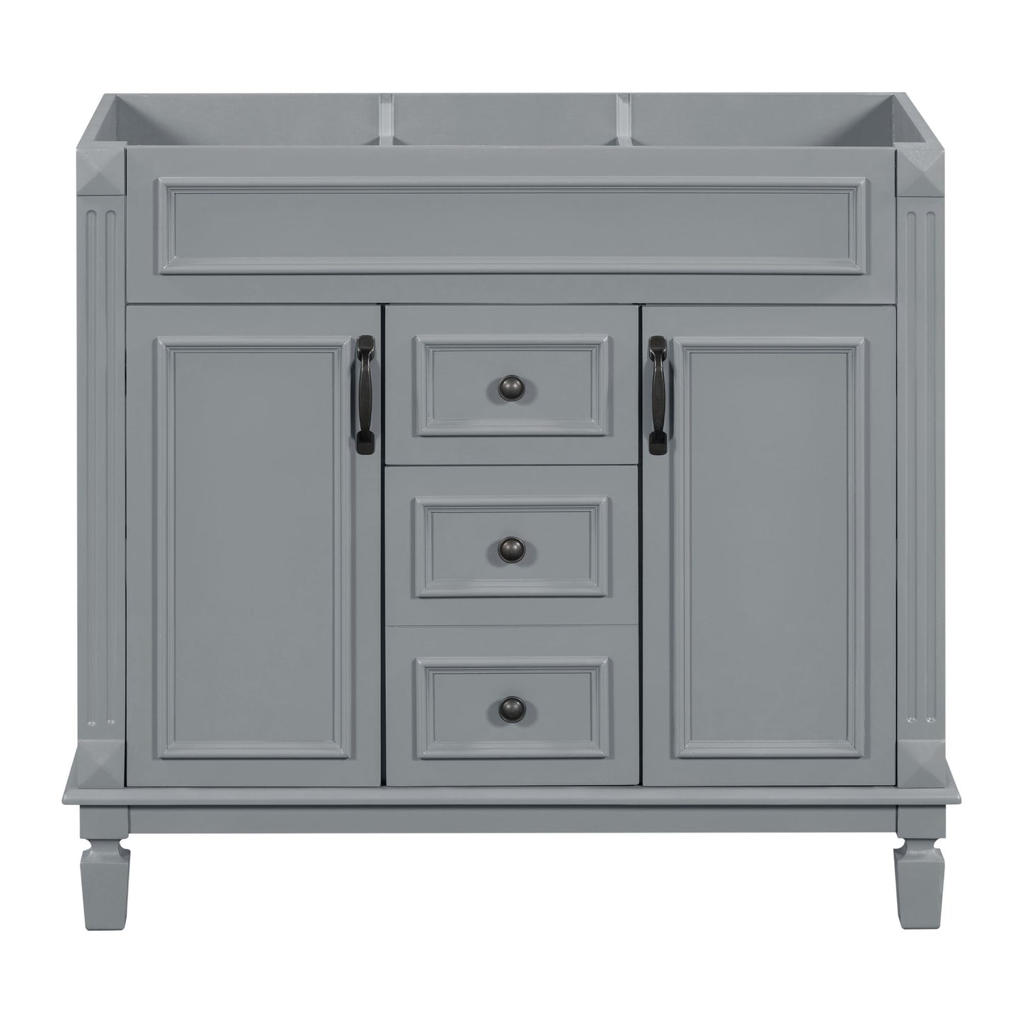 Bathroom Vanity Cabinet With 2 Soft Closing Doors And 2 Drawers