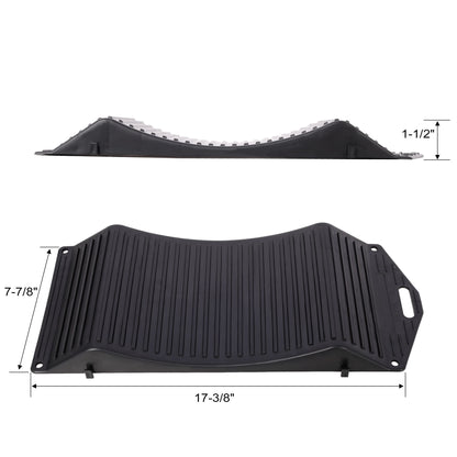Tire Saver Ramps Anti-Slip Design (Set of 4) - Black
