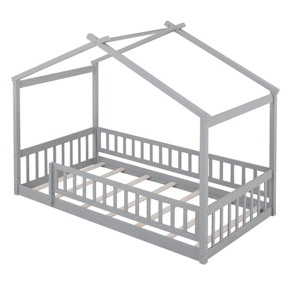 Bed House Bed Frame With Fence