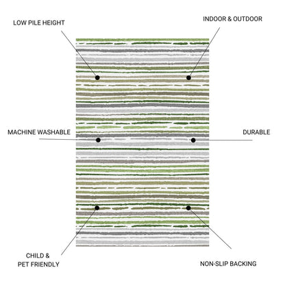 Sphinx - Indoor & Outdoor Washable Non - Slip Accent Rug