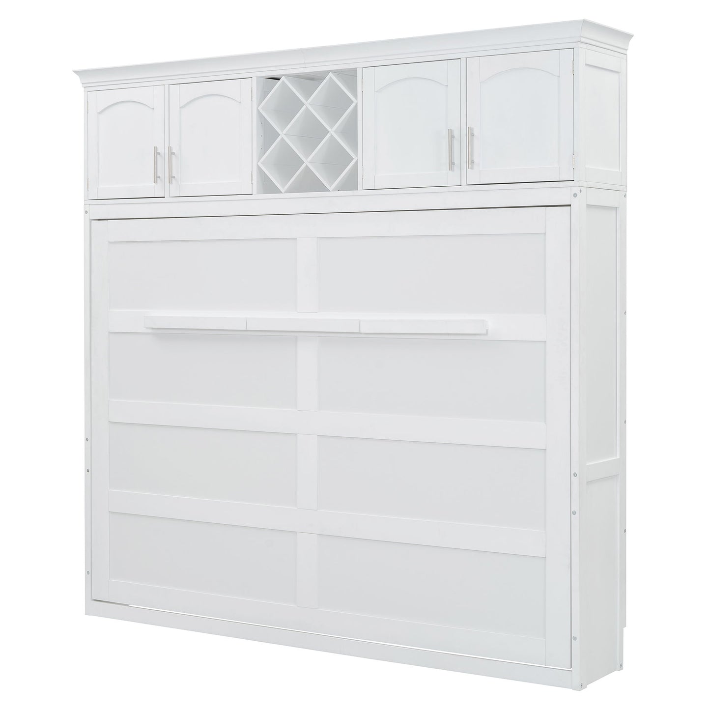 Murphy Wall Bed With Top Cabinets & Wine Rack