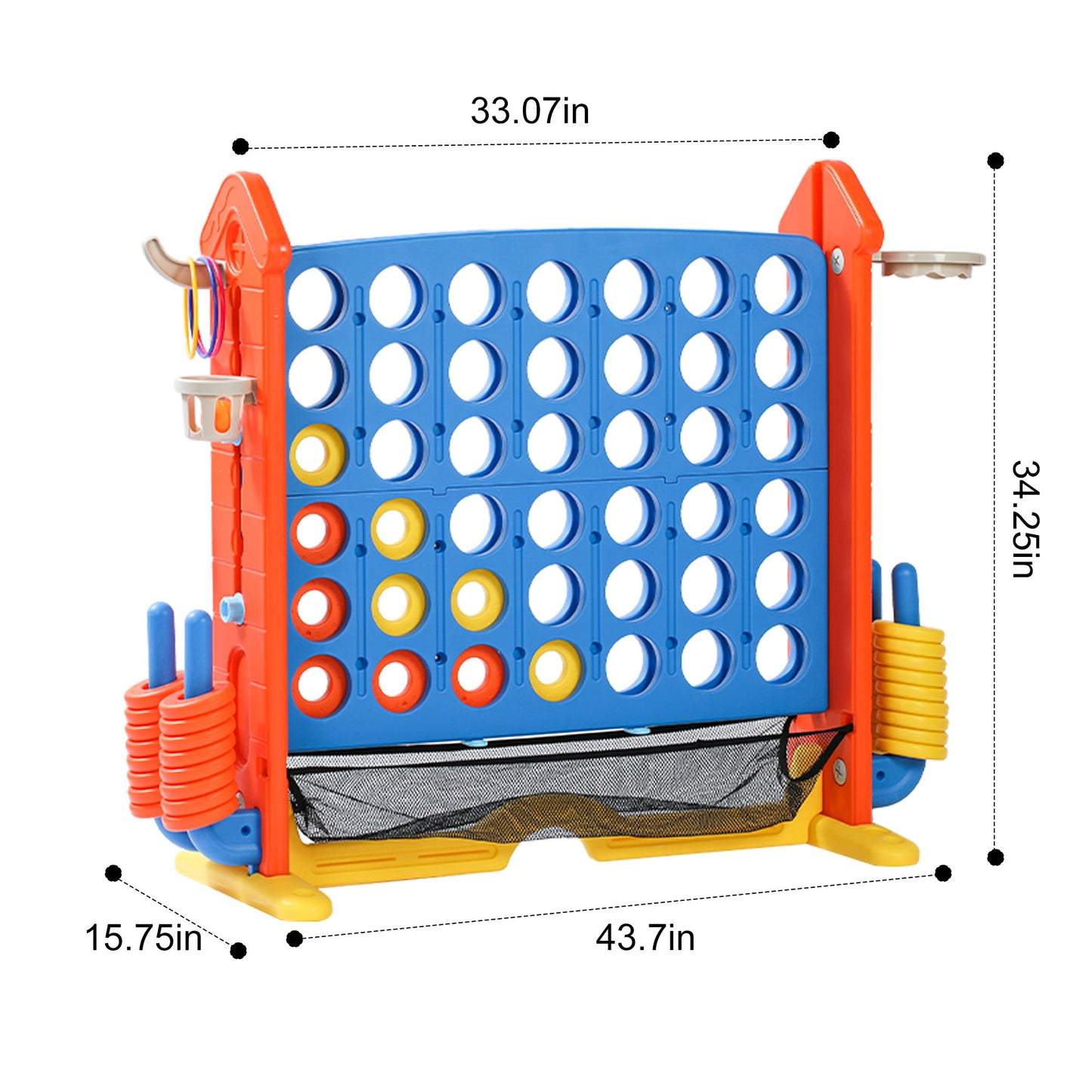 4 To Score Giant Game Set With Mesh Bag & Jumbo Connect 4