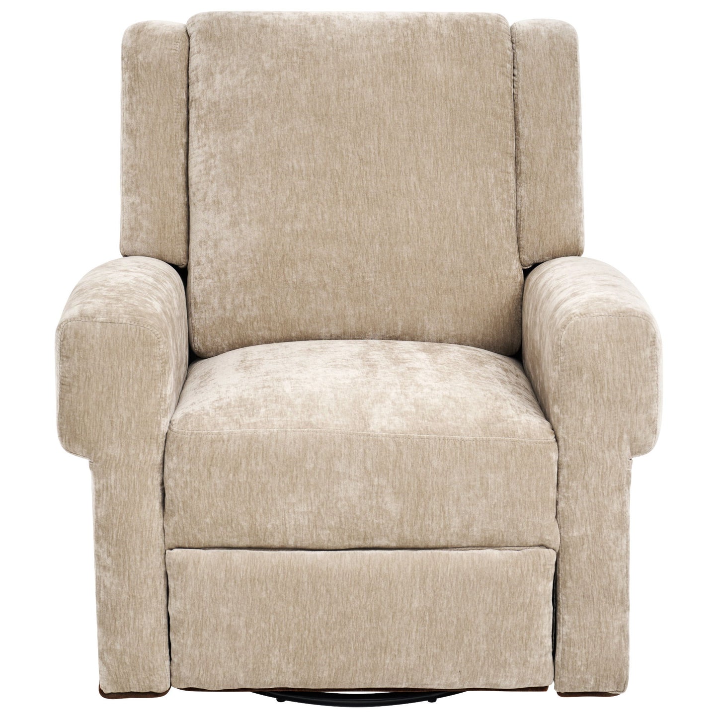 Manual Recliner Chair With Swivel Rocker Function, Dual Recline Angles