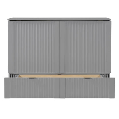 Murphy Bed With Drawer And A Set Of Sockets & USB Ports, Pulley Structure Design