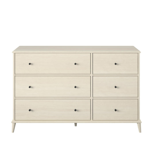 Farnsworth - 6 Drawer Dresser - Ivory