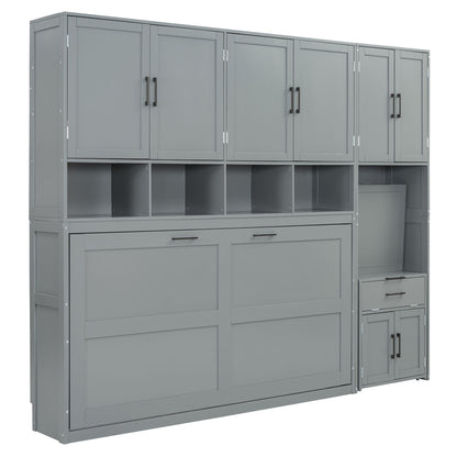 Murphy Wall Bed With Closet, Drawers & Desk