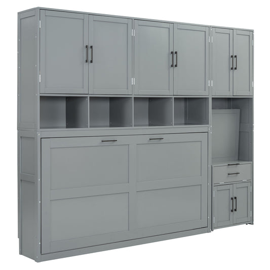 Murphy Wall Bed With Closet, Drawers & Desk
