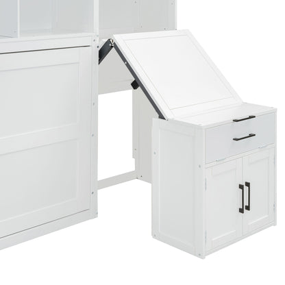 Murphy Wall Bed With Closet, Drawers & Desk