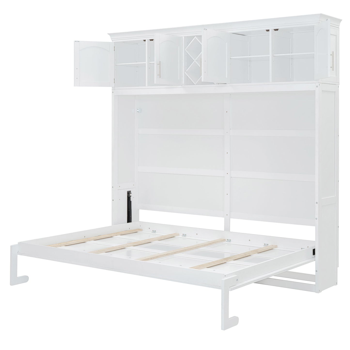 Murphy Wall Bed With Top Cabinets & Wine Rack