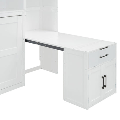 Murphy Wall Bed With Closet, Drawers & Desk